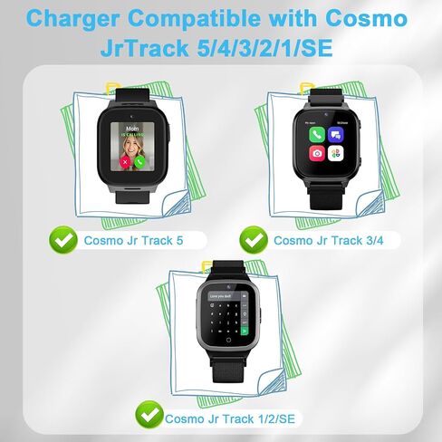 Foldable Charger Dock for Cosmo JrTrack 5/5 SE/4/3/2/1/SE Smart Watch in Kuwait