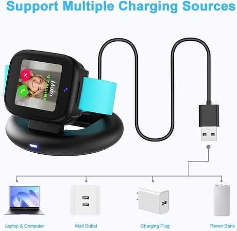 Foldable Charger Dock for Cosmo JrTrack 5/5 SE/4/3/2/1/SE Smart Watch in Kuwait