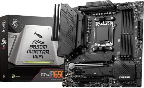 MSI B650 Gaming Plus WiFi Gaming Motherboard (AMD Ryzen 9000/8000/7000 Series Processors, AM5, DDR5, PCIe 4.0, M.2, SATA 6Gb/s, USB 3.2 Gen 2, HDMI/DP, Wi-Fi 6E, Bluetooth 5.3, 2.5Gbps LAN, ATX) in Saudi Arabia