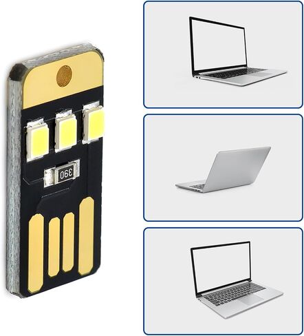 5 قطعة USB LED مصباح ضوء الليل جيب بطاقة مصباح سلاسل المفاتيح LED أضواء كتاب القراءة لأجهزة الكمبيوتر المحمول الطاقة in Kuwait