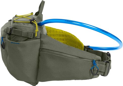 CamelBak M.U.L.E. 5 عبوات خصر مرطبة مع خزان قطني 50 أونصة، حمل ثابت وتخزين ذكي للدراجات الجبلية وركوب الحصى، زيتوني مغبر 2.0 in Kuwait