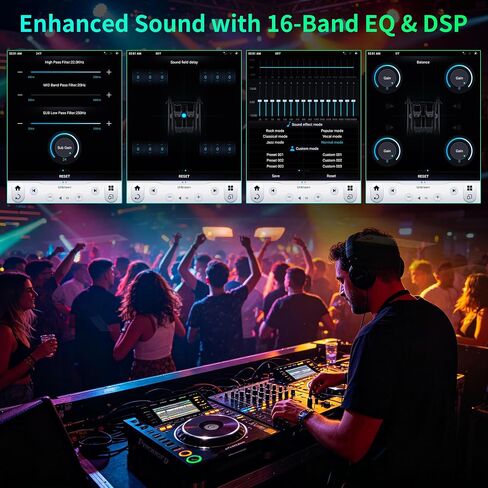 LINKSWELL Gen6 T-Style Car Radio for Mustang 2015-2023, 12.1-Inch Screen in Kuwait