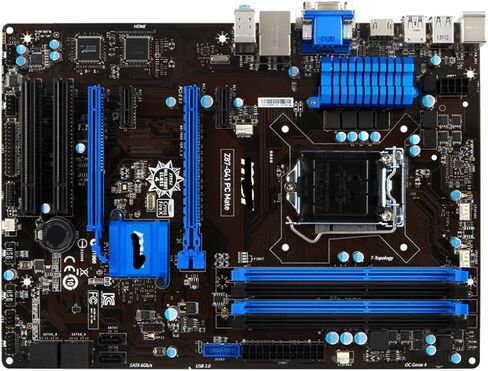 Motherboard Fit for MSI Z87-G41 PC Mate for Intel Z87 LGA 1150 with I/O Back Plate Shield,Used in Saudi Arabia