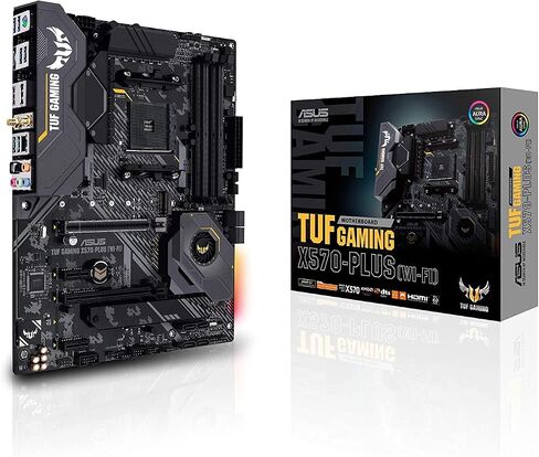ASUS TUF GAMING X570-PLUS Motherboard ,WI-FI, Socket AM4, USB-C Gen2 AMD (Renewed) in Saudi Arabia