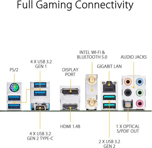 ASUS TUF GAMING X570-PLUS Motherboard ,WI-FI, Socket AM4, USB-C Gen2 AMD (Renewed) in Saudi Arabia