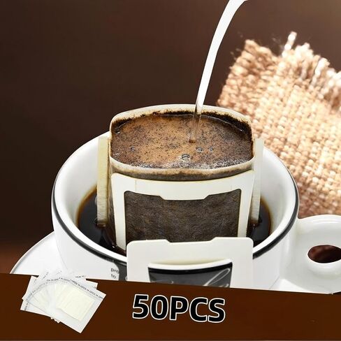 Hanging Ear Coffee Filter Bags, 50 Count in Kuwait