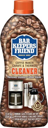 Bar Keepers Friend Coffee Maker Cleaner (2 x 12 oz) Removes Stains & Oily Residue from Espresso Machines, Carafes, Thermos, Drip Coffee Pots, Single-Cup Coffee Makers & More in Kuwait