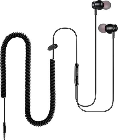 12Ft Extra Long Earbuds for TV & PC, in-Ear Wired Headphones, 3.5mm Jack in Kuwait