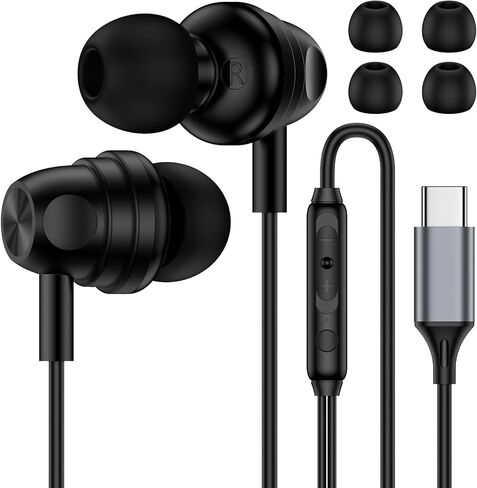 USB C Earbuds Wired Headphones for iPhone 17e 17 Pro Max 17 Air 16 16e 15 in Kuwait