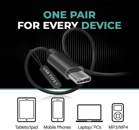 100 Pack USB C Headphones for iPhone 17/16/15 Pro Max, Type C Wired Earbuds with Noise Isolation, USB-C Earphones for iPad, Galaxy S23/S22/S21, Chromebook, MacBook, Android Tablet in Kuwait