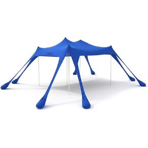 TopShade Beach Canopy Tent. Easy Setup, 10 ft x10 ft, Blue, Castle Mode in Kuwait