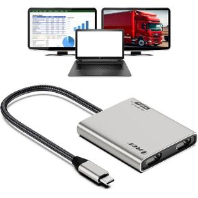 محول OREI SplitXtend USB-C إلى HDMI مزدوج 4K 60 هرتز مع توصيل طاقة 95 وات in Kuwait
