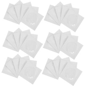 100pcs 3 Inch Mini CD Paper Sleeves with Window, Blank Round Disc Storage Bags for Small Cds and DVDs, Dustproof Media Storage Envelopes for Data Protection in Kuwait