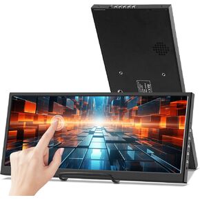 12.3 Inch Touchscreen Secondary Monitor, IPS Stretched Bar LCD Travel in Saudi Arabia