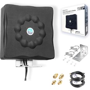 Maswell 2X2 MIMO Antenna 5G, Up to 7.5dBi, Cross Polarized 600-8000MHz Signal Boosting Panel Antenna Kit for 4G LTE 5G Routers & Gateways​​ for T-Mobile Verizon AT&T, WiFi 7 Ready (S) in Kuwait