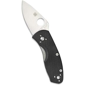 Spyderco Ambitious Folding Pocket Knife, PlainEdge | 5.87" Overall Length, 2.31" 8Cr13MoV Steel Blade, G-10 Handle, LinerLock, Full-Flat Grind in Saudi Arabia