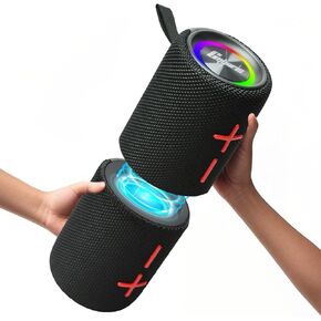 2 in 1 Magnetic Dual Splittable Bluetooth Speaker, 40W Portable Wireless Speakers with Deep Bass, IPX6 Waterproof, Bluetooth 5.3, 24H Playtime, 360° Stereo Sound for Home, Outdoor, Party, Travel in Saudi Arabia