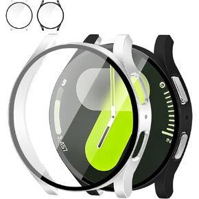 JR.DM 44mm Screen Protector Case Cover for Samsung Galaxy Watch 9/8, Black in Saudi Arabia