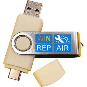 إصلاح محرك أقراص فلاش USB القابل للتمهيد وإعادة تثبيته 5 في 1 - إصلاح Windows 11 أو استعادته أو إعادة تثبيته (amd64 +arm64) / 10/7 - يتضمن أدوات PE وحزمة برامج التشغيل ومكافحة الفيروسات واستعادة البيانات وإعادة تعيين كلمة المرور in Kuwait
