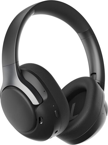Oraolo Hybrid Active Noise Cancelling Headphones, Wireless Over-Ear Headphones with Deep Bass Sound, Bluetooth 6.0, 70H Playtime, Foldable Comfort Headphone for Travel/Work/Home in Kuwait