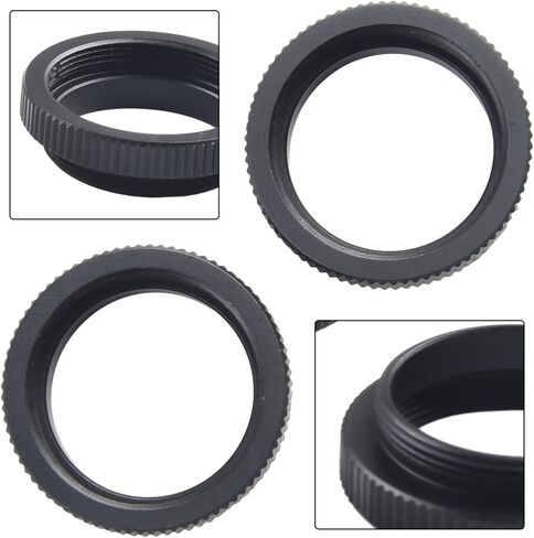 C-CS Mount Adapter Ring 5Mm, Aluminum Alloy Extension Tube For CCTV Lens To CS-Mount Camera Body Conversion, Industrial Vision Surveillance Interface Converter With Matte Finish (2-Pack) in Kuwait