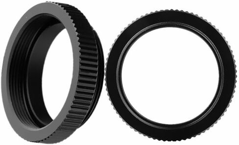 C-CS Mount Adapter Ring 5Mm, Aluminum Alloy Extension Tube For CCTV Lens To CS-Mount Camera Body Conversion, Industrial Vision Surveillance Interface Converter With Matte Finish (2-Pack) in Kuwait