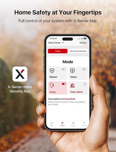 مستشعر الحركة الذكي X-Sense، ملحق مجموعة الأمان AS05/AS08 مع بطارية قابلة للاستبدال، يدعم تركيب الزاوية والجدار، متوافق مع Alexa، يتطلب محطة أساسية SBS50، SMS0A in Kuwait