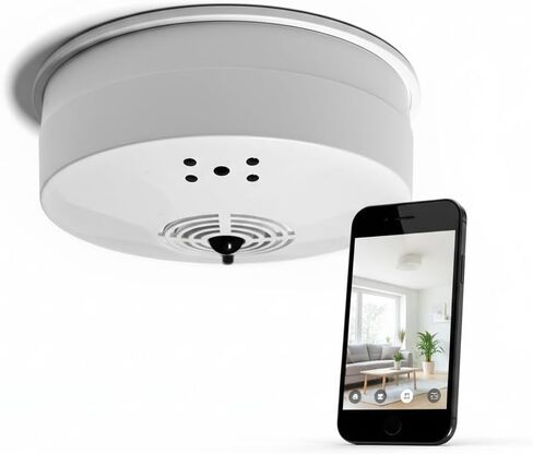 1080P Smoke Detector Camera WiFi Security Cam with Night Vision in Saudi Arabia