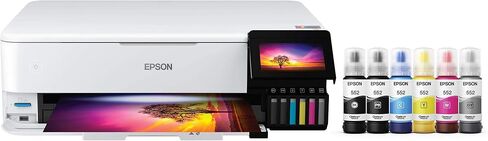 طابعة Epson EcoTank Photo ET-8550 اللاسلكية ذات التنسيق العريض الكل في واحد in Kuwait