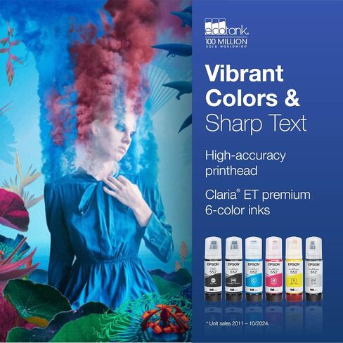 طابعة Epson EcoTank Photo ET-8550 اللاسلكية ذات التنسيق العريض الكل في واحد in Kuwait