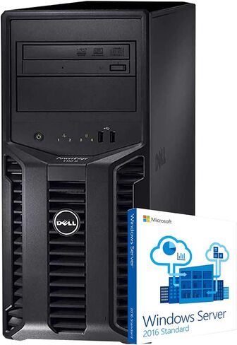 Dell PowerEdge T110 II Tower Server, Xeon E3-1220, 32GB DDR3, 8TB, PERC 6i RAID, DVD-ROM, Windows Server 2016 (Renewed) in Saudi Arabia