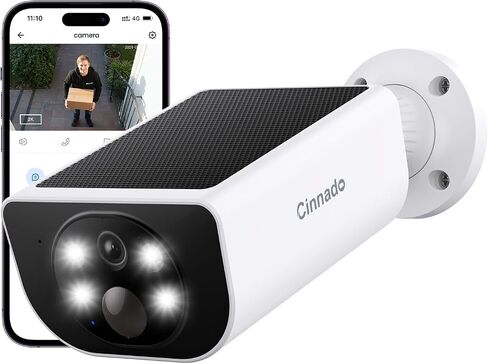 Cinnado 2K Security Cameras Wireless Outdoor with App Control, S1 1 Pack in Saudi Arabia