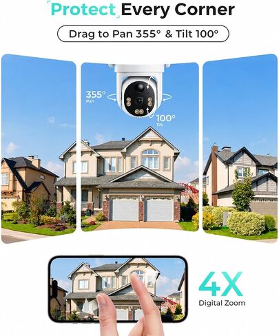 LIWAN Cellular Security Camera Outdoor, No WiFi Security Camera, 2 Pack in Saudi Arabia