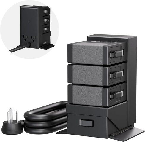 Gitryin Tower Charging Station for Nightstand, 120W Retractable Charger in Kuwait