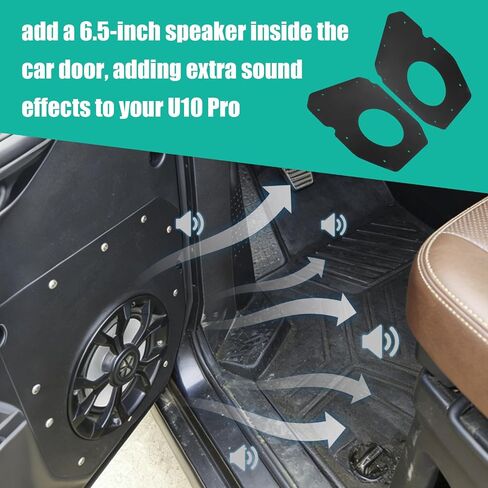 Front Door Speaker Mount Plates for CF MOTO U10 PRO Highland 6.5 Inch Pair in Saudi Arabia