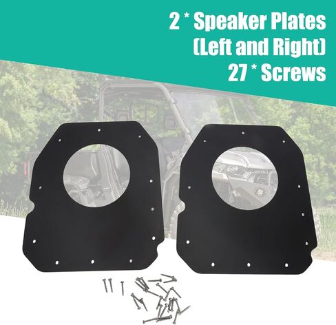 Front Door Speaker Mount Plates for CF MOTO U10 PRO Highland 6.5 Inch Pair in Saudi Arabia