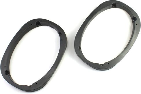 FDXGYH 2 Pcs 6" X 9" Auto Car Universal Fit ABS Speaker Spacers Car Stereo Speaker Spacer Adaptor Ring Mounting Bracket (Black) in Saudi Arabia