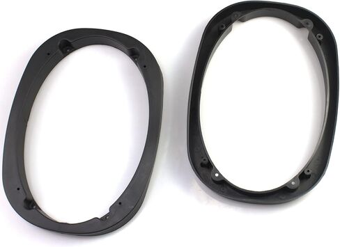 FDXGYH 2 Pcs 6" X 9" Auto Car Universal Fit ABS Speaker Spacers Car Stereo Speaker Spacer Adaptor Ring Mounting Bracket (Black) in Saudi Arabia