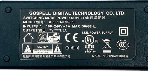Gospel GP305B-070-350 7V 3.5A AC/DC Adapter 5.5x2.5 mm Power Supply with Cord in Saudi Arabia