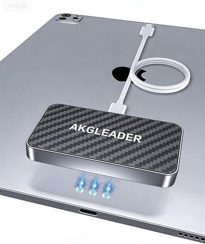 Magnetic Wireless Charger with Case for iPad Pro 11" (1st/2nd/3rd/4th) Air 11"(M2/M3) Air 10.9"(4th/5th),Adapter Not Included in Saudi Arabia