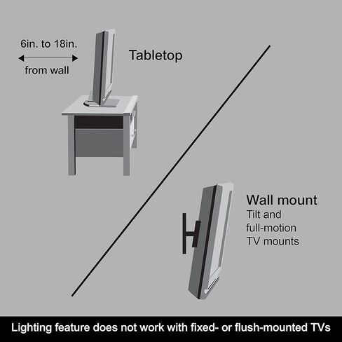GE LED Enlighten HD Color Changing RGB Backlight Hover TV Antenna, 4K 1080P Digital HDTV VHF UHF, TV Antenna for Smart TV, Long Range TV Antenna Indoor, 70947 in Saudi Arabia