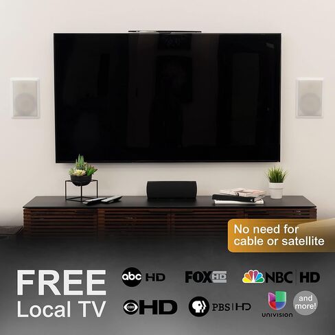 GE LED Enlighten HD Color Changing RGB Backlight Hover TV Antenna, 4K 1080P Digital HDTV VHF UHF, TV Antenna for Smart TV, Long Range TV Antenna Indoor, 70947 in Saudi Arabia