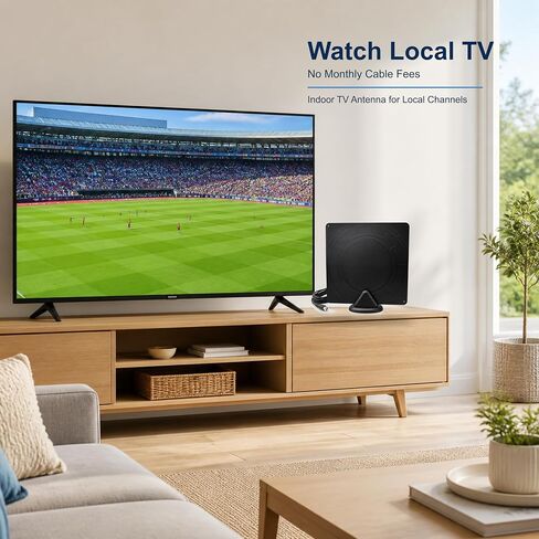 PIBIDI Indoor TV Antenna for Smart TV, Local Channels, 4K/NextGen TV in Kuwait