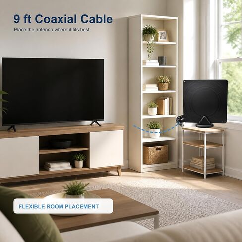 PIBIDI Indoor TV Antenna for Smart TV, Local Channels, 4K/NextGen TV in Kuwait