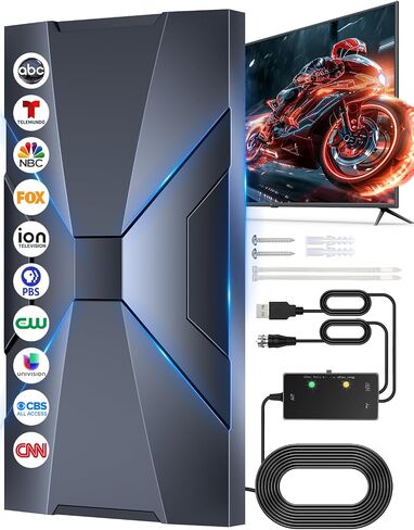 2026 Strongest 6000+Mile TV Antenna for Local Channels,Support All TV in Saudi Arabia