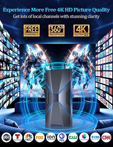 2026 Strongest 6000+Mile TV Antenna for Local Channels,Support All TV in Saudi Arabia