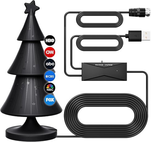 WERCHTAY Indoor TV Antenna for Smart TVs, Amplified HDTV Antenna with Signal Booster, Access Free Local Channels, Live News & Sports, Decorative Frame Design, Easy Setup,Supports 4K TVs(Style-Picture) in Saudi Arabia