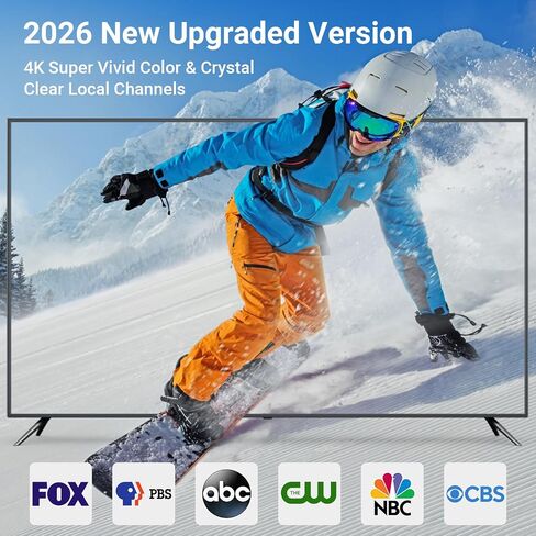 TV Antenna for Smart TV Indoor, Digital Indoor TV Antenna for Local Channels with Strong Magnetic Base, Long Range Reception,Easy Installation, 4K HD 1080P,8.2ft Cables in Saudi Arabia