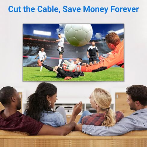 TV Antenna for Smart TV Indoor, Digital Indoor TV Antenna for Local Channels with Strong Magnetic Base, Long Range Reception,Easy Installation, 4K HD 1080P,8.2ft Cables in Saudi Arabia