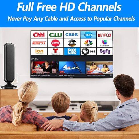 Digital TV Antenna for Smart TV Indoor with Amplifier Signal Booster in Saudi Arabia